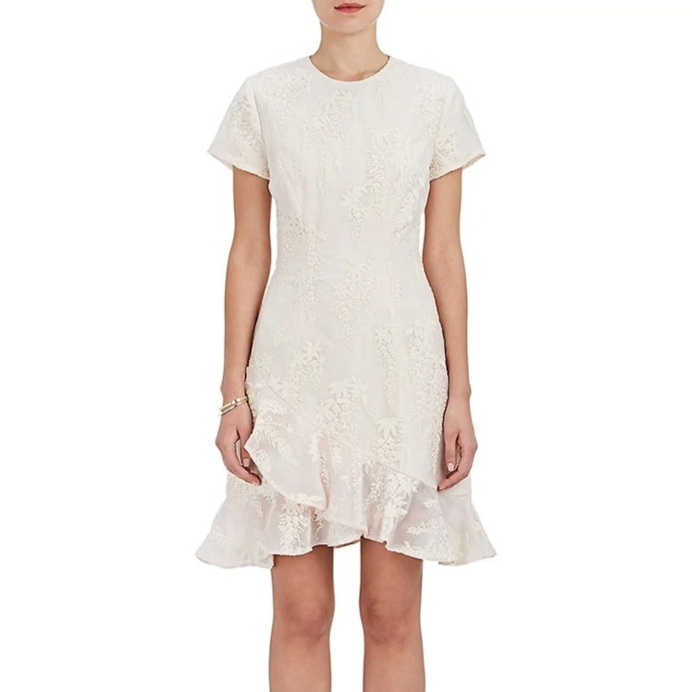 Zimmermann Maples Floral Jacquard Silk Sundress